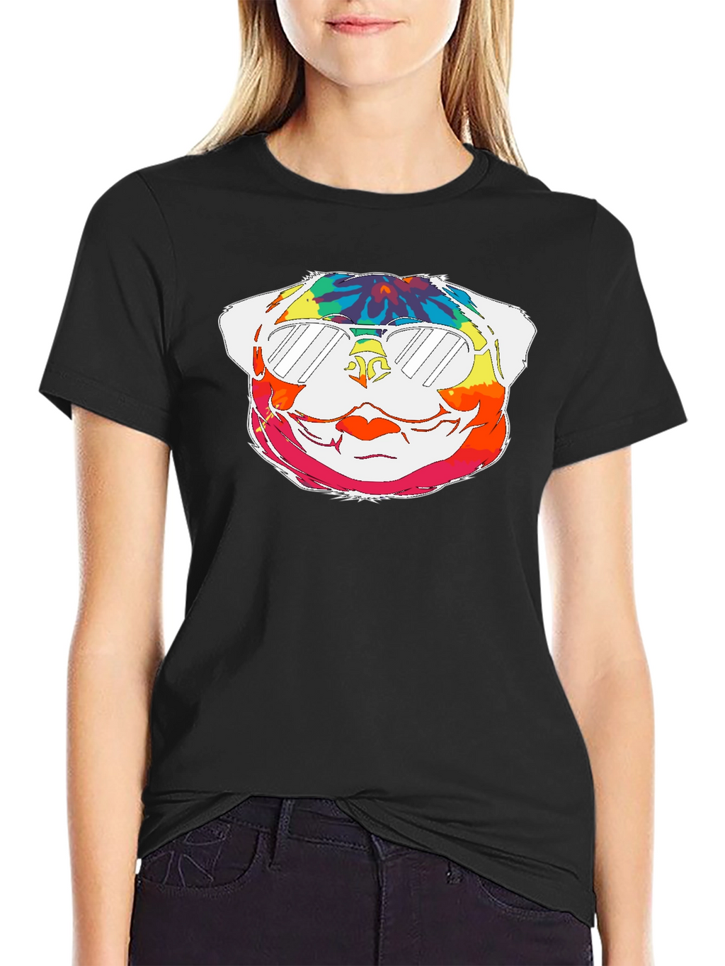 Tie-Dye Pug Graphic Tee