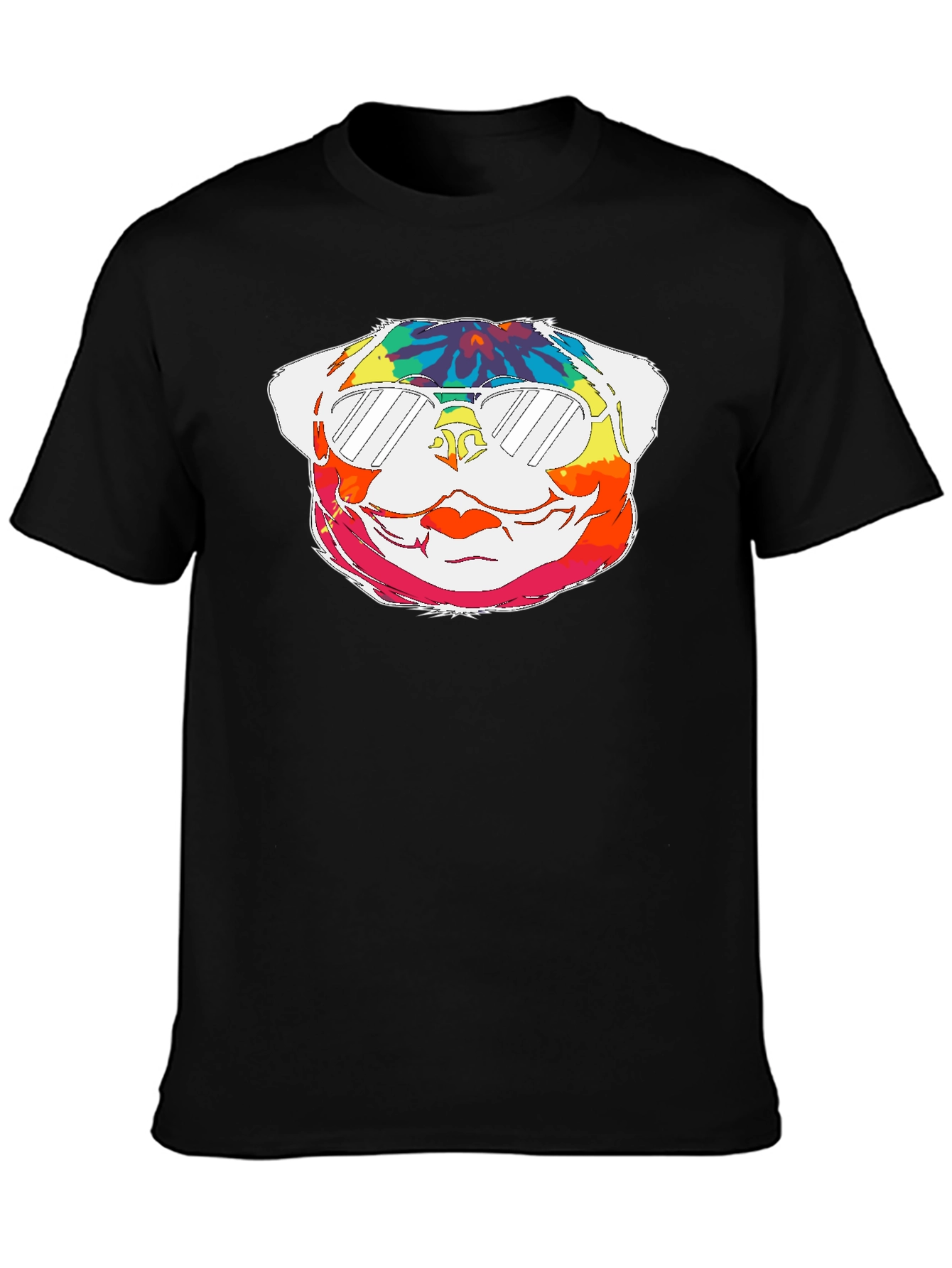 Tie-Dye Pug Graphic Tee