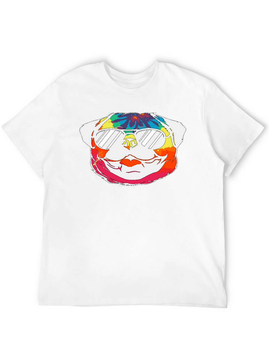 Tie-Dye Pug Graphic Tee