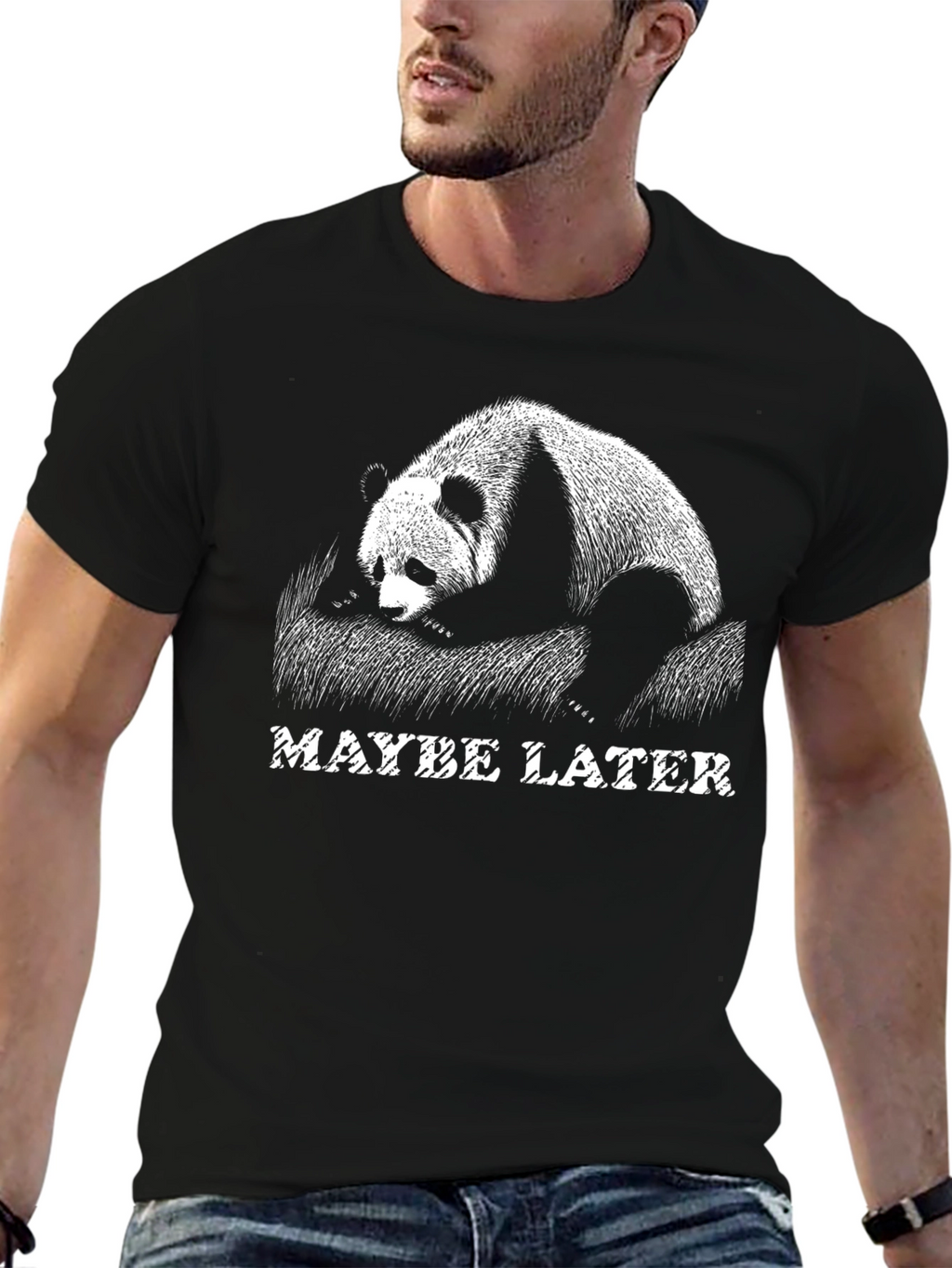 Maybe Later Panda Graphic Tee