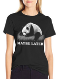 Maybe Later Panda Graphic Tee