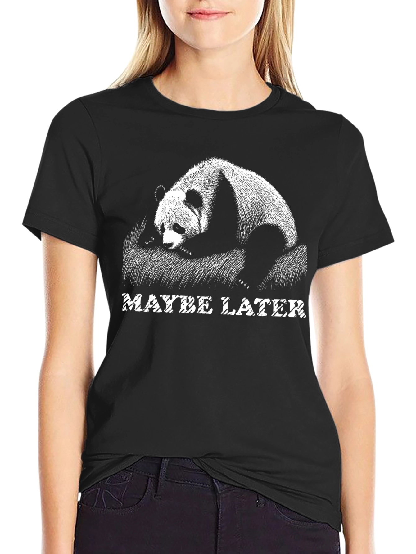 Maybe Later Panda Graphic Tee
