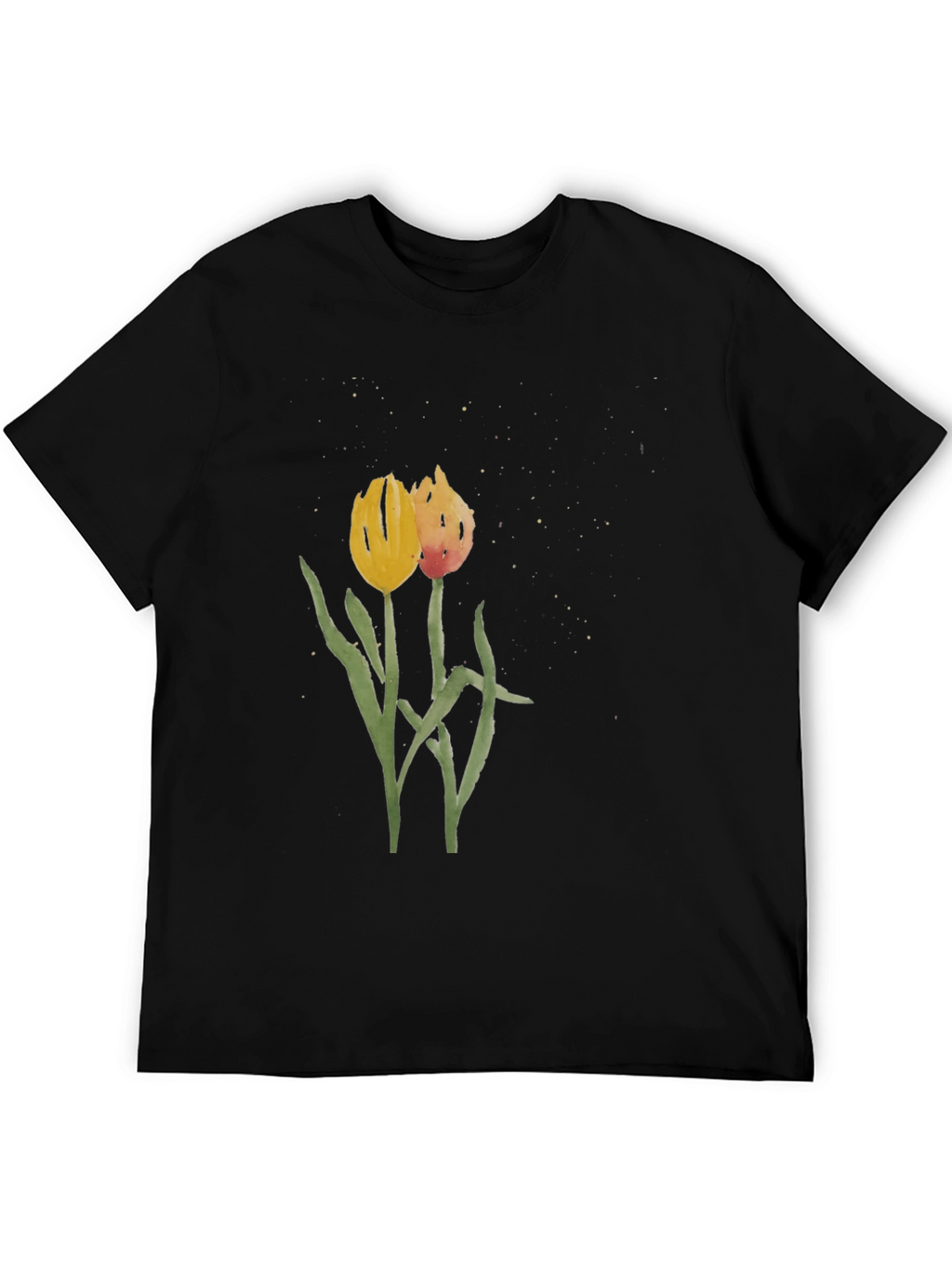 Floral Tulip Graphic Tee - Stylish Unisex Shirt