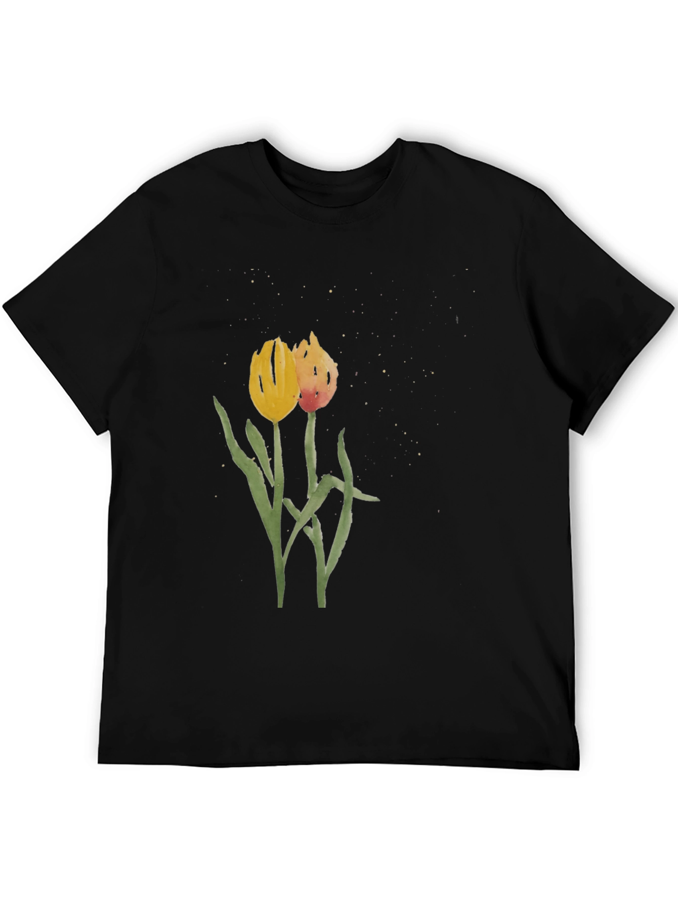 Floral Tulip Graphic Tee - Stylish Unisex Shirt