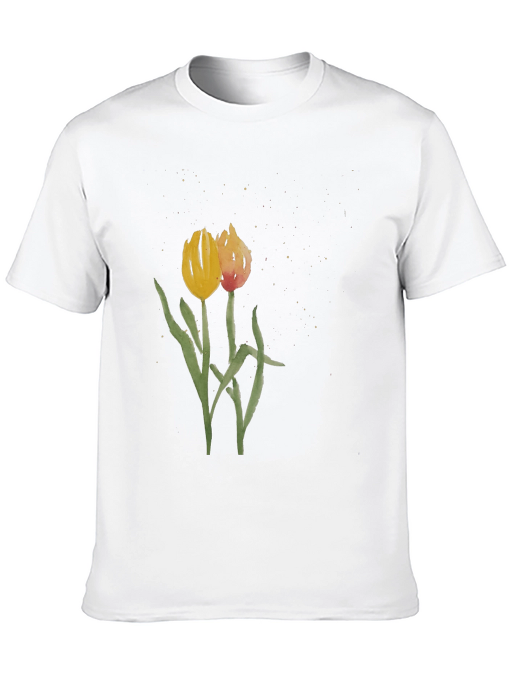 Floral Tulip Graphic Tee - Stylish Unisex Shirt