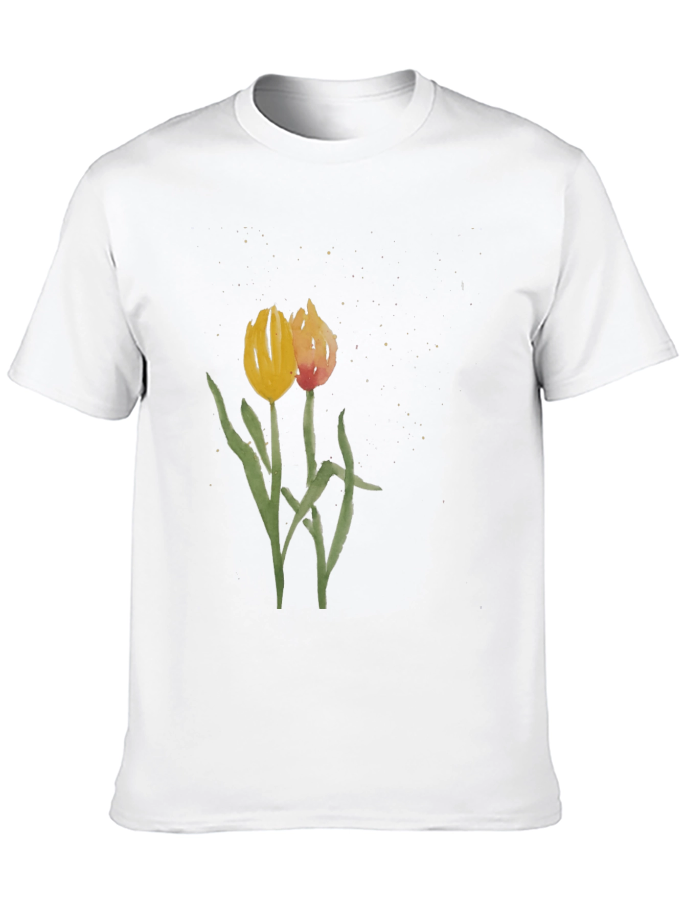 Floral Tulip Graphic Tee - Stylish Unisex Shirt