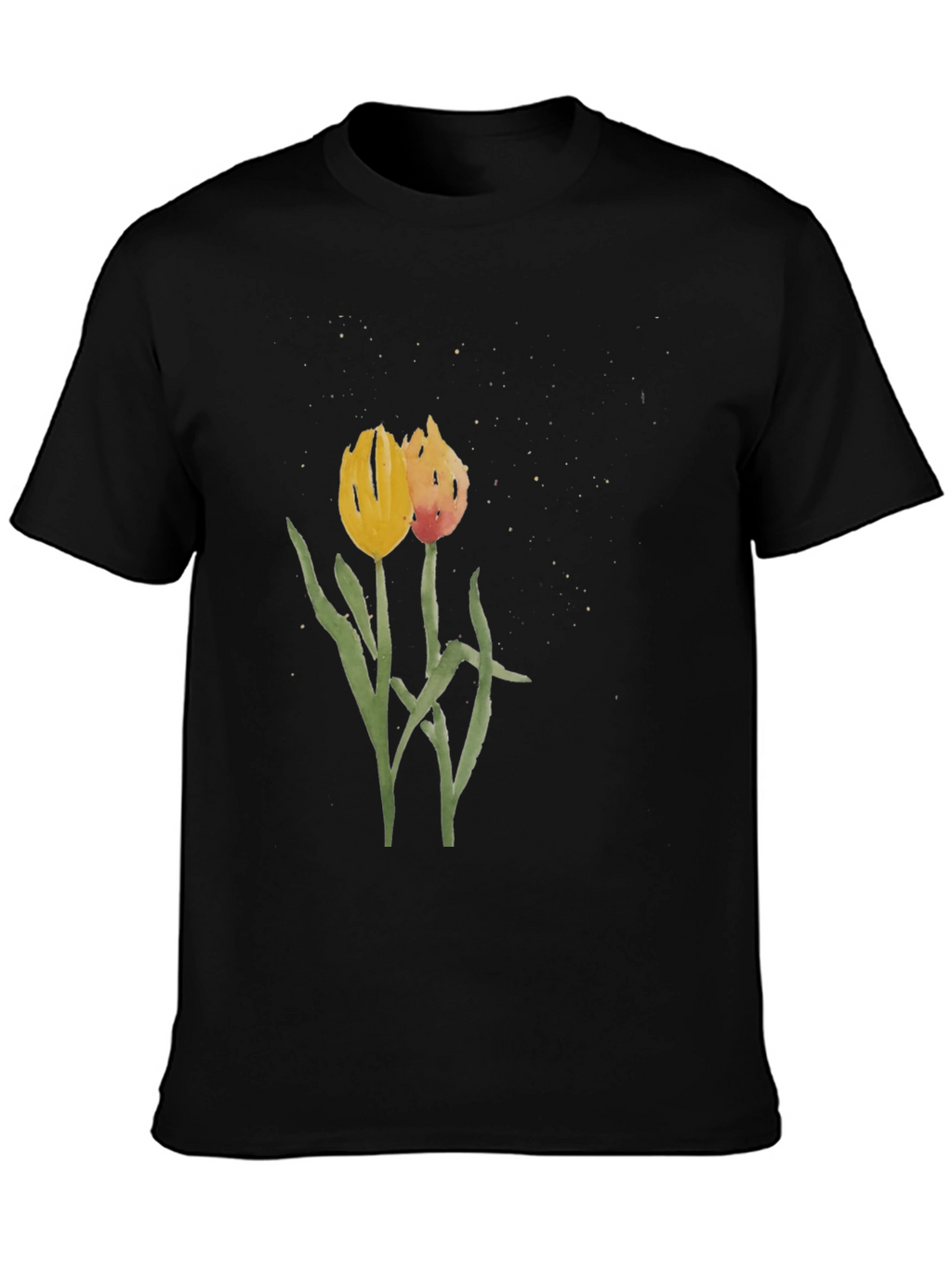 Floral Tulip Graphic Tee - Stylish Unisex Shirt