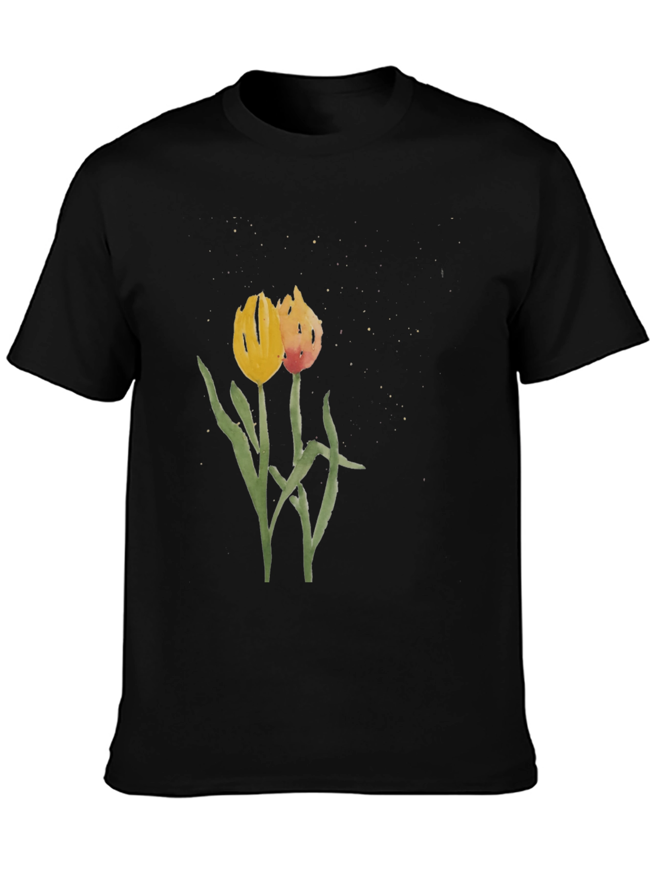 Floral Tulip Graphic Tee - Stylish Unisex Shirt
