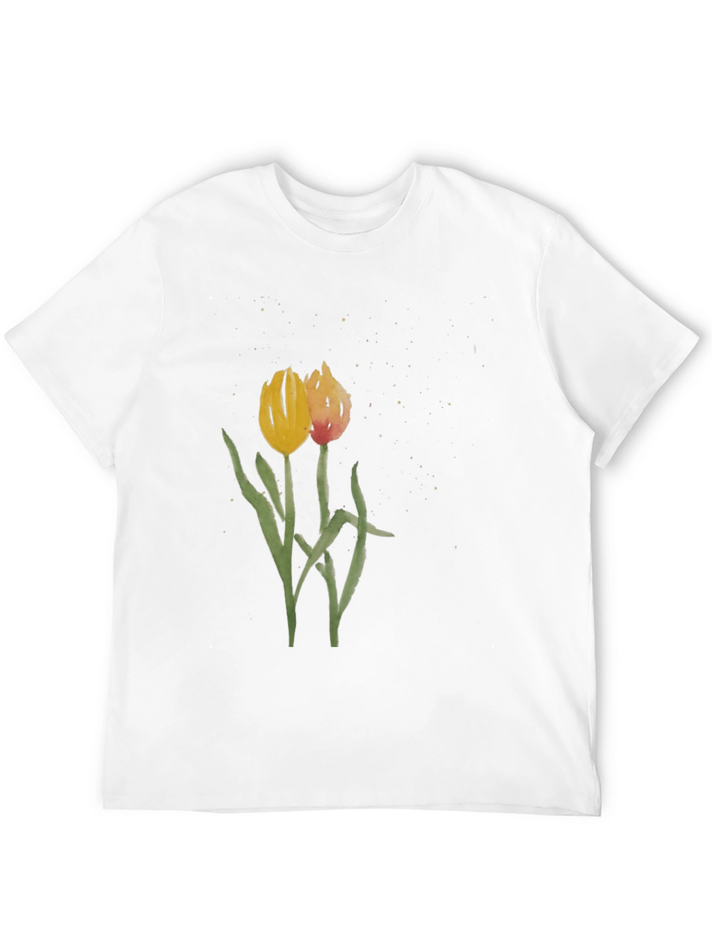 Floral Tulip Graphic Tee - Stylish Unisex Shirt
