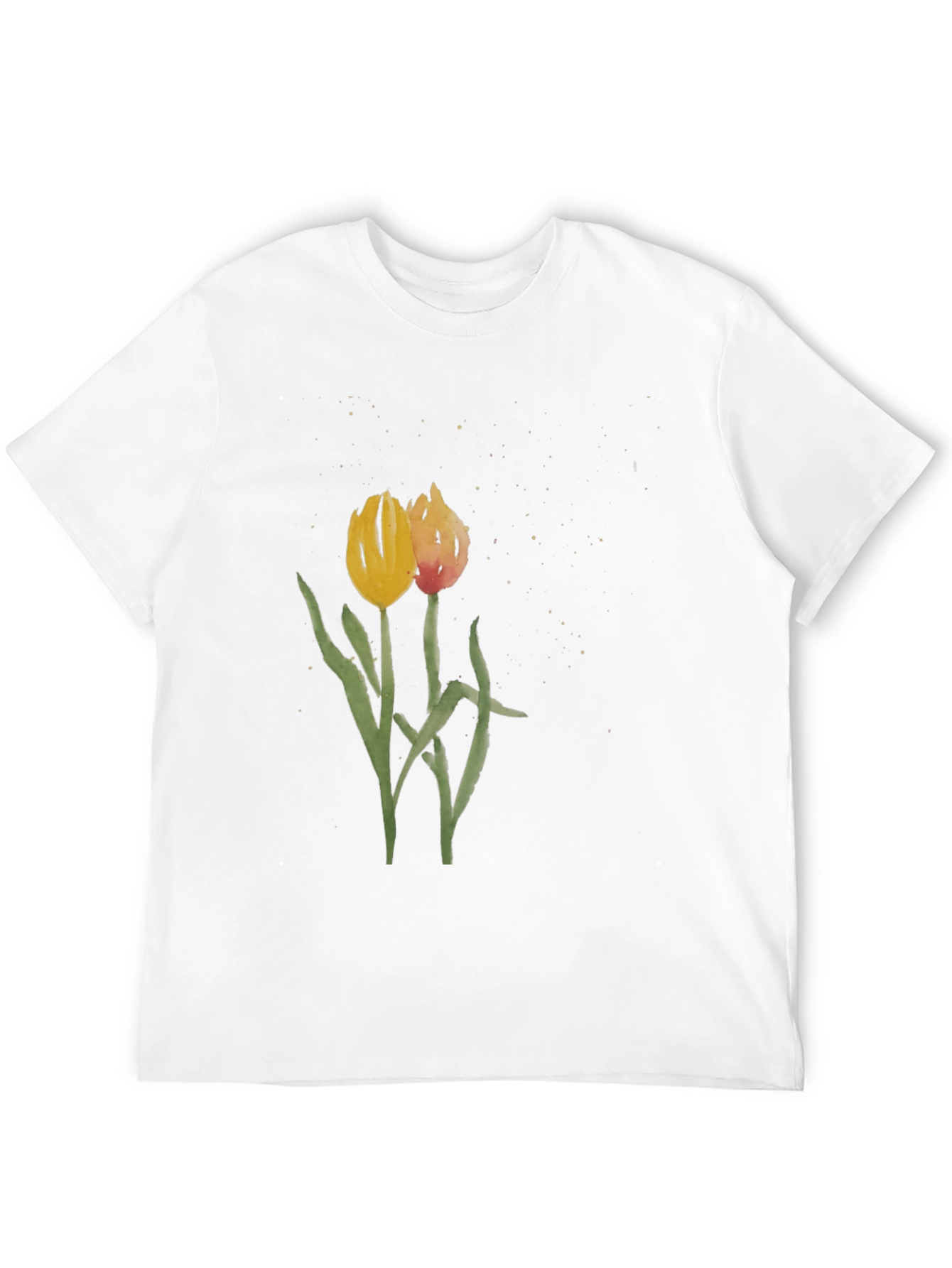 Floral Tulip Graphic Tee - Stylish Unisex Shirt