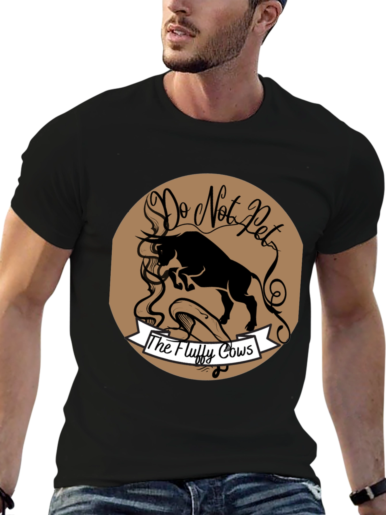 Do Not Pet the Fluffy Cows Graphic T-Shirt