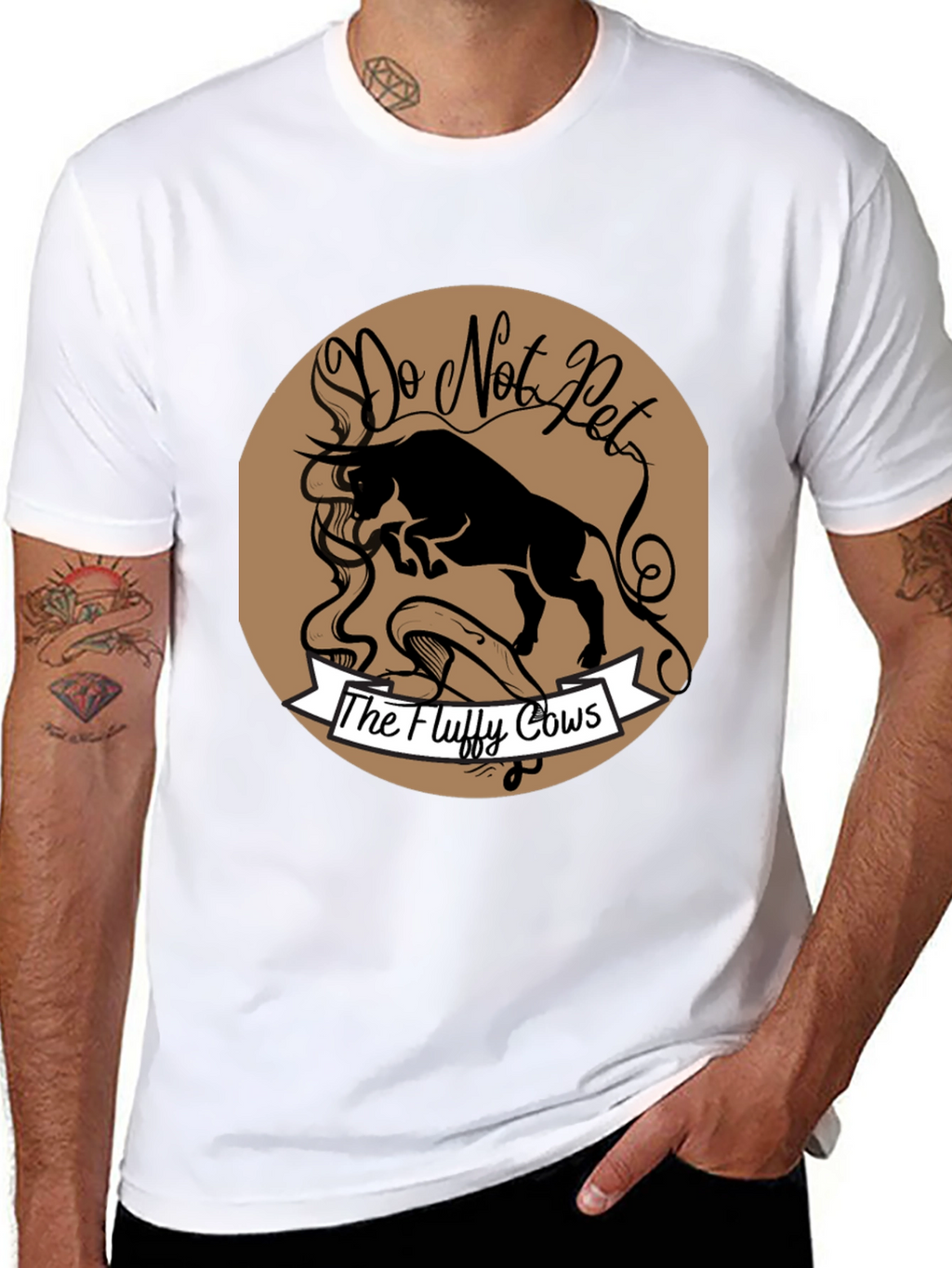 Do Not Pet the Fluffy Cows Graphic T-Shirt