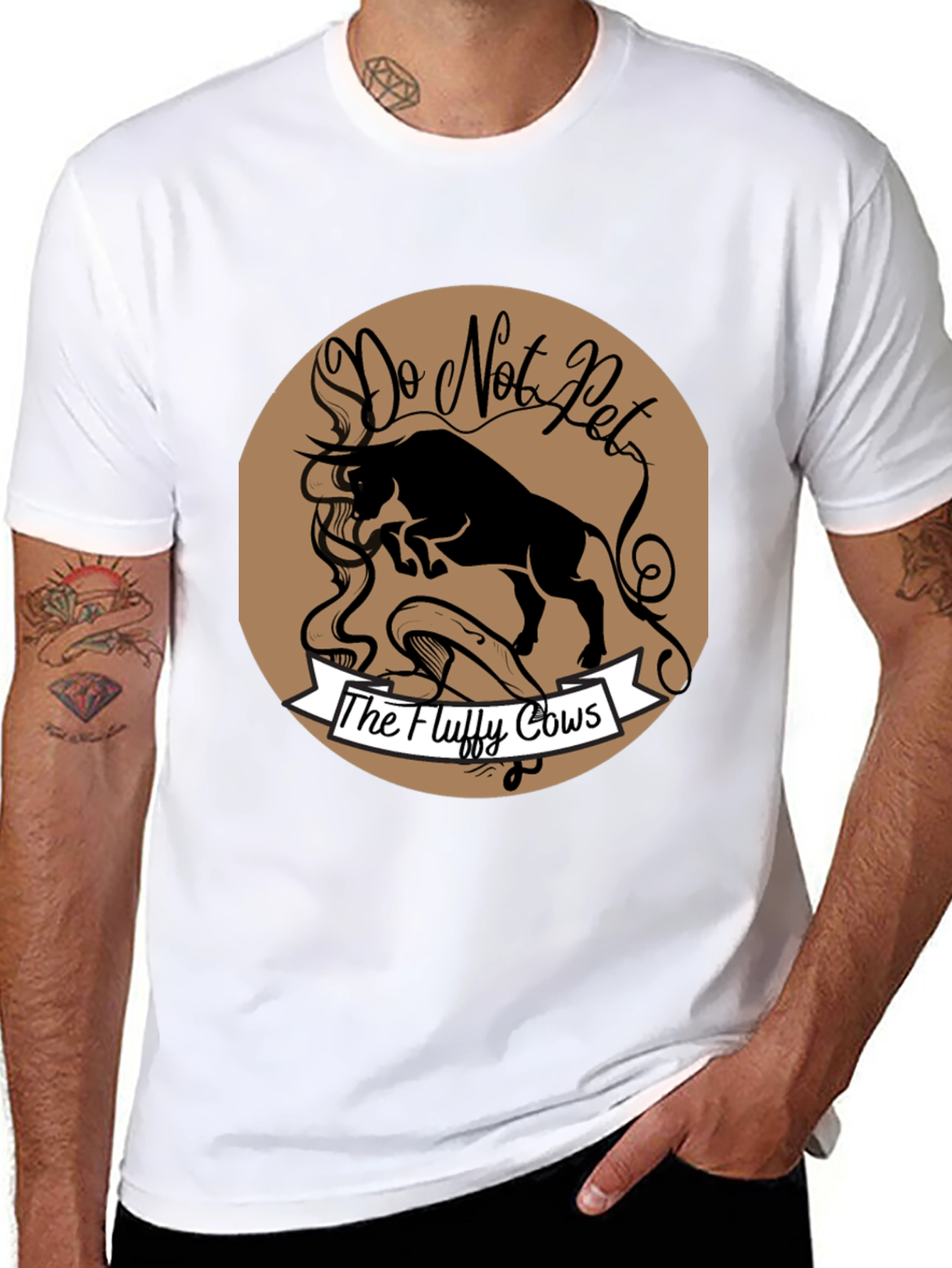 Do Not Pet the Fluffy Cows Graphic T-Shirt