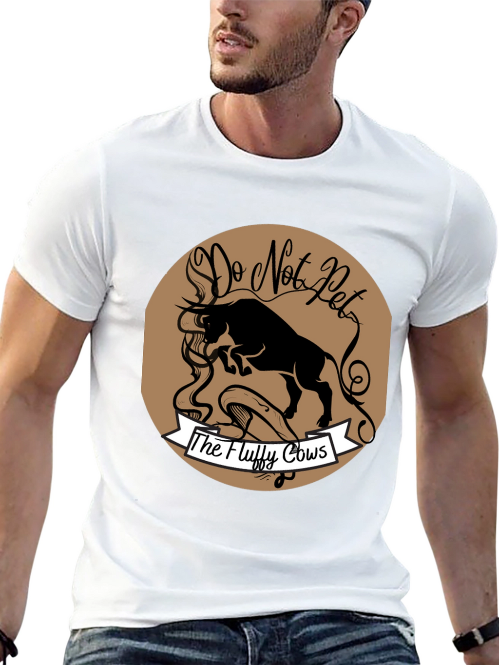Do Not Pet the Fluffy Cows Graphic T-Shirt