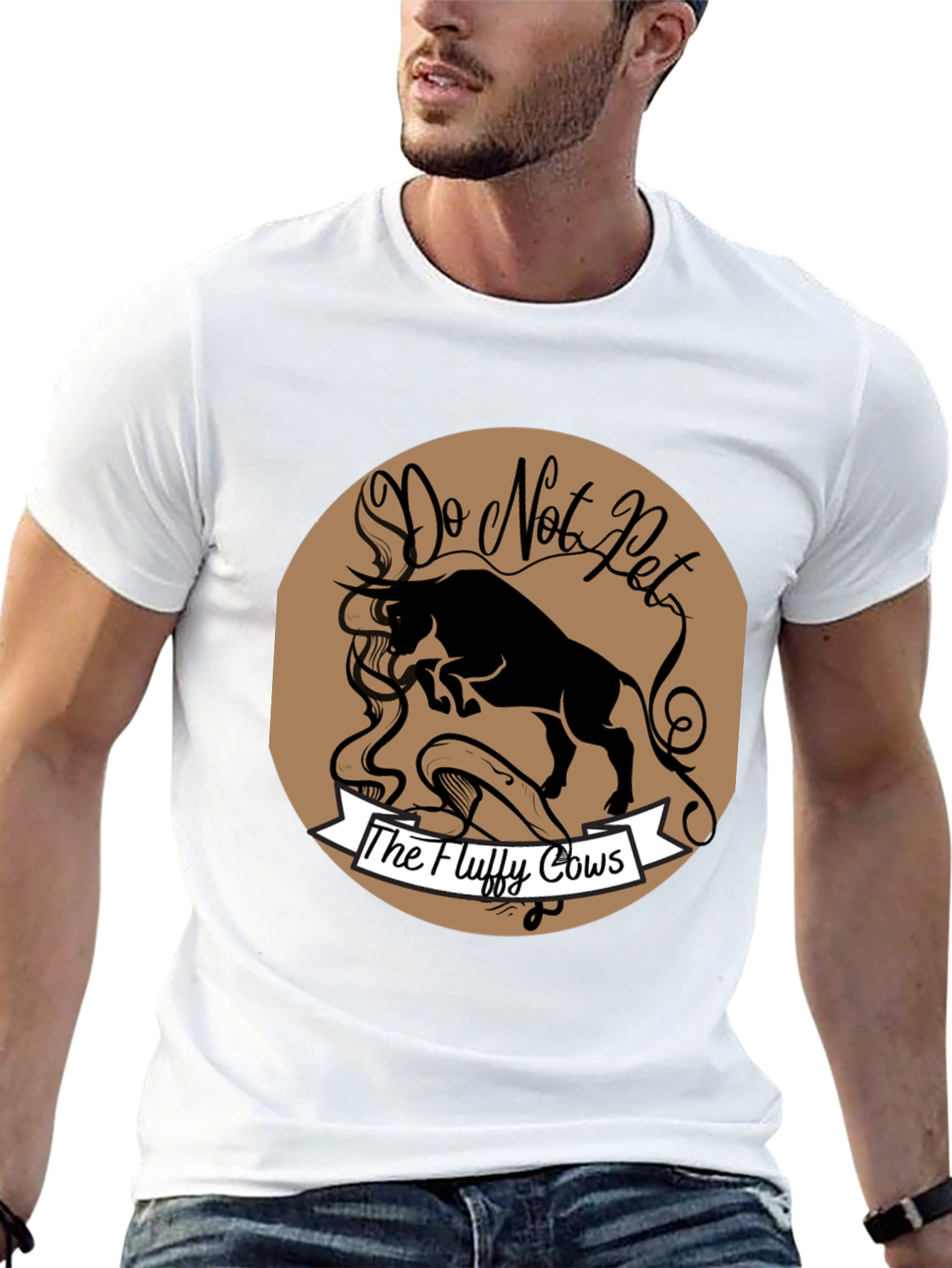 Do Not Pet the Fluffy Cows Graphic T-Shirt