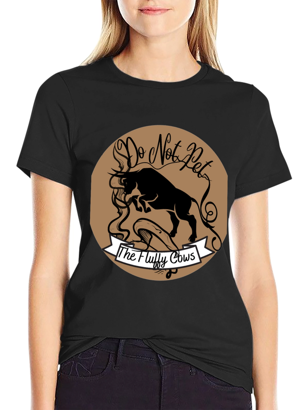 Do Not Pet the Fluffy Cows Graphic T-Shirt