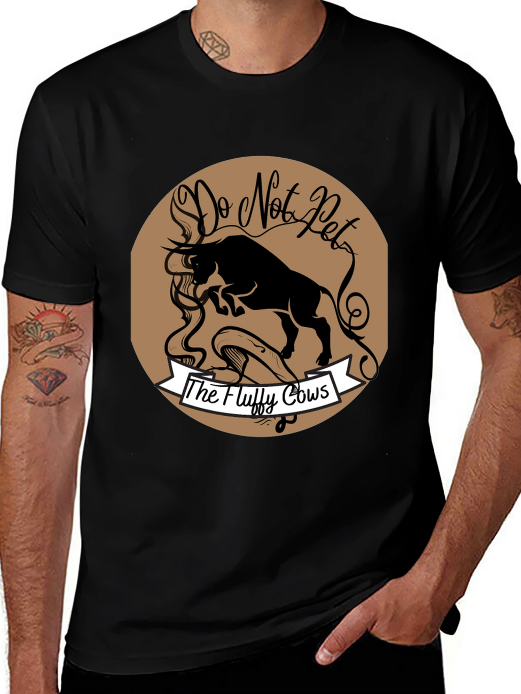 Do Not Pet the Fluffy Cows Graphic T-Shirt