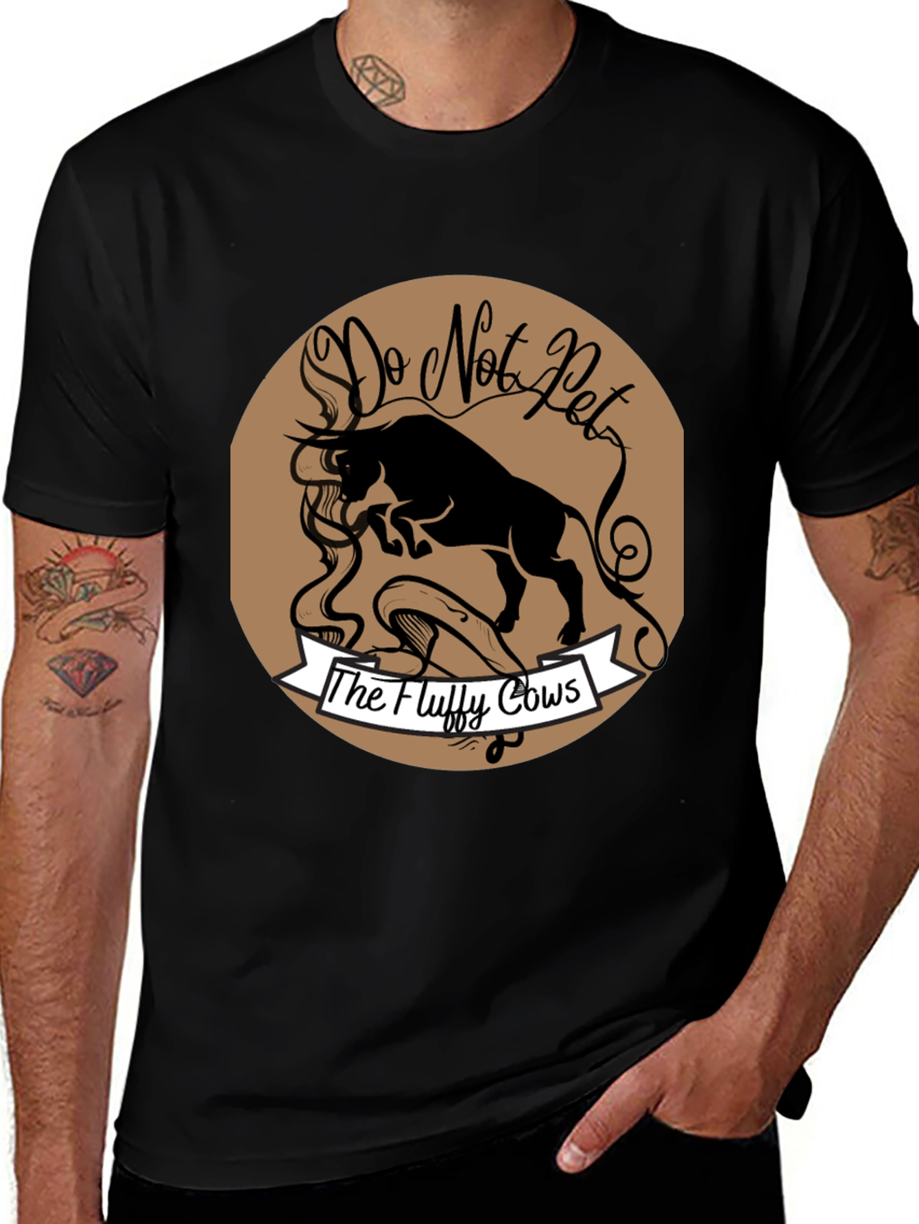 Do Not Pet the Fluffy Cows Graphic T-Shirt