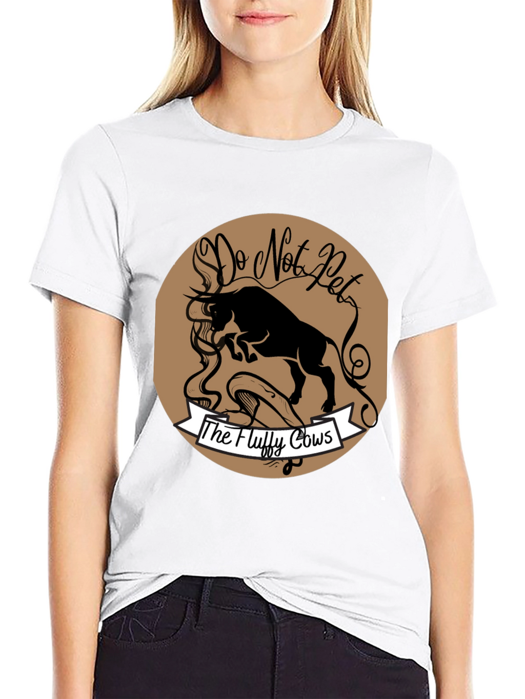 Do Not Pet the Fluffy Cows Graphic T-Shirt