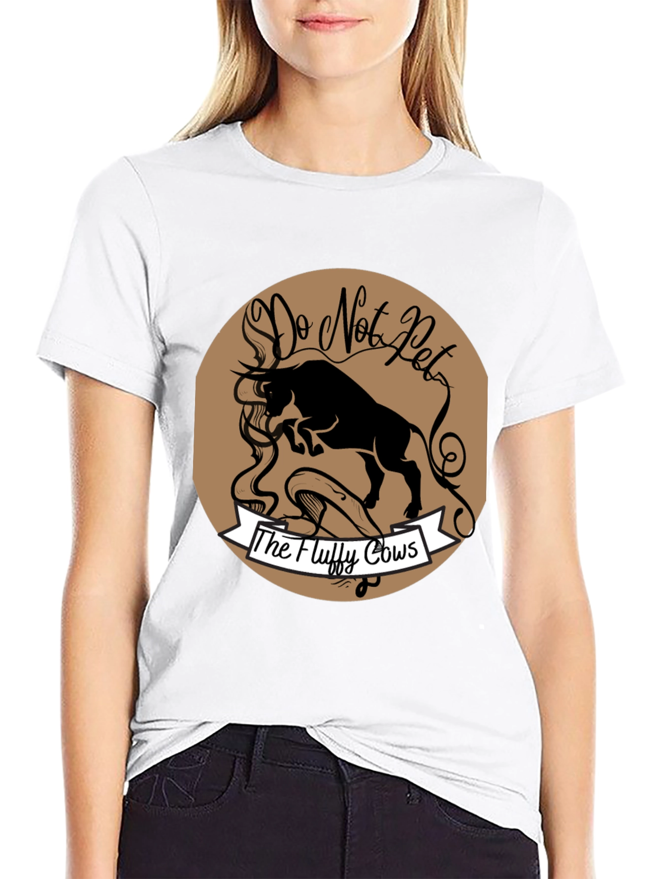 Do Not Pet the Fluffy Cows Graphic T-Shirt
