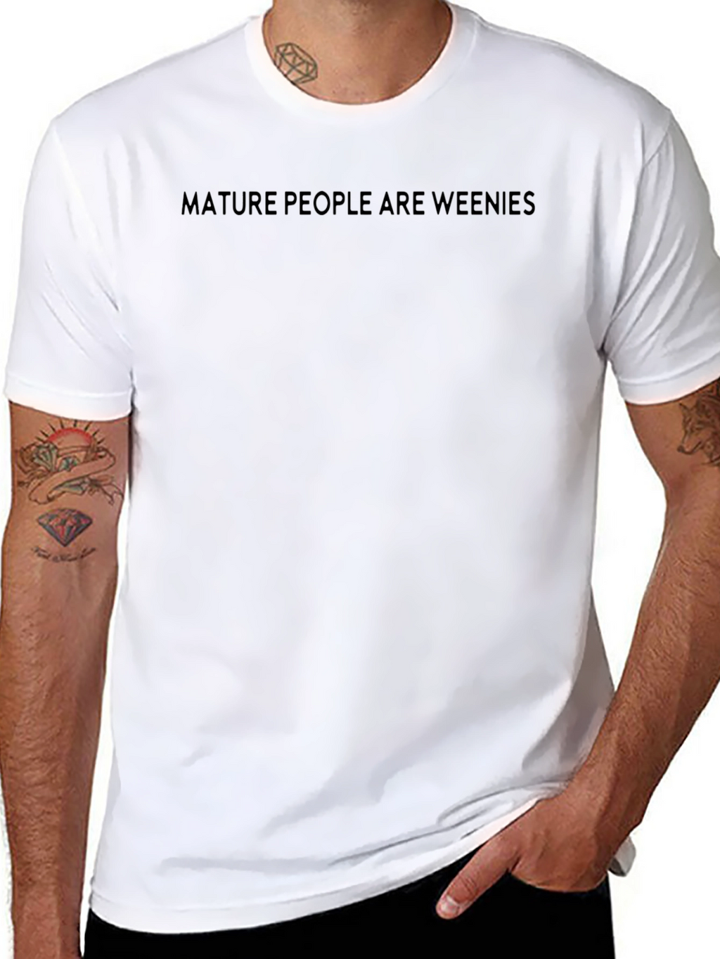 Mature People Are Weenies Graphic Tee