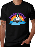 Hardstyle Unicorn DJ Rainbow T-Shirt