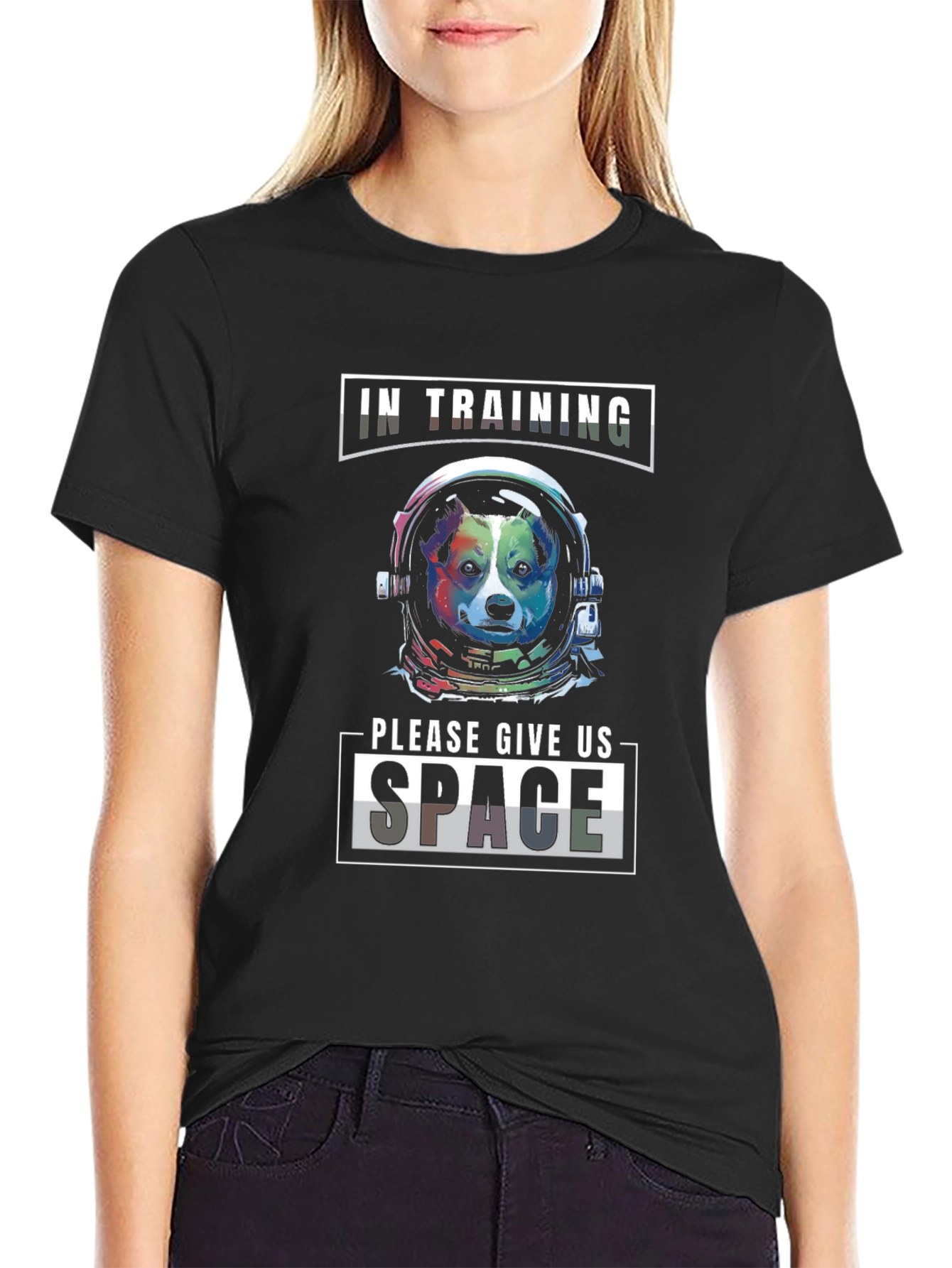 Space Dog T-Shirt: In Training Give Us Space!