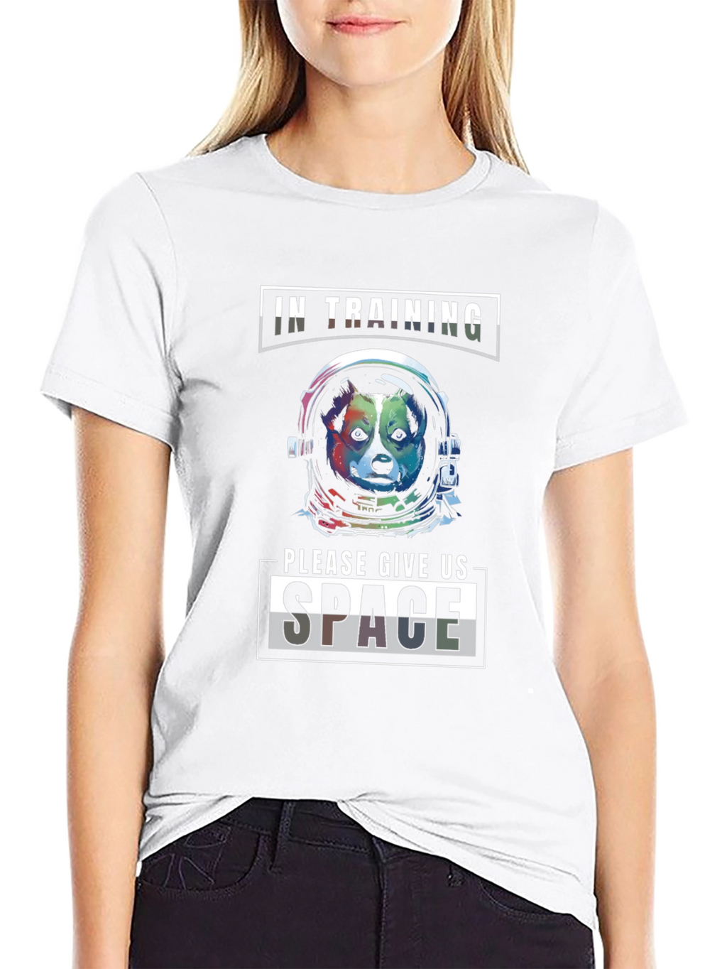 Space Dog T-Shirt: In Training Give Us Space!