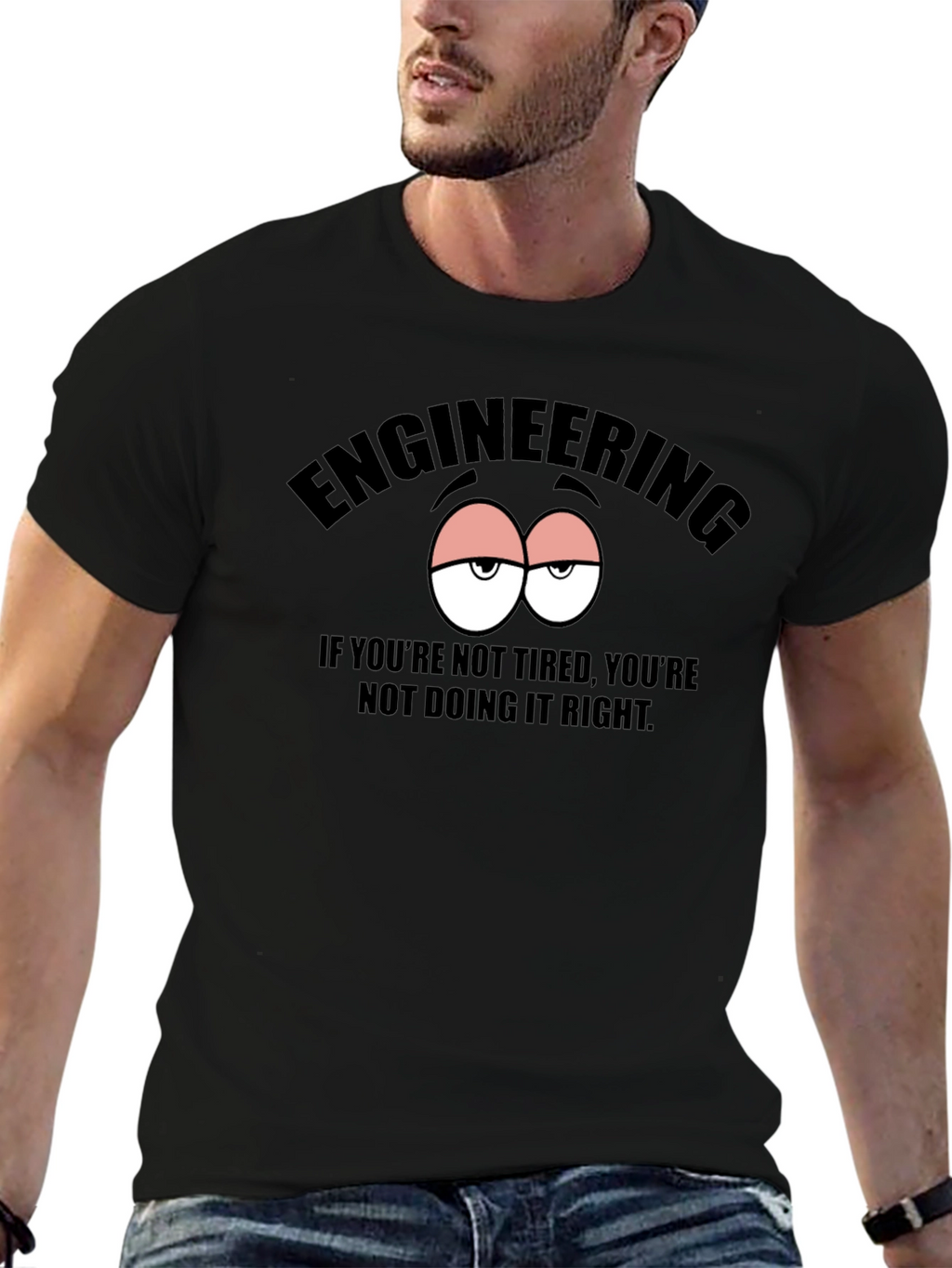 Engineering Tired Eyes Graphic T-Shirt