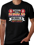 Bitcoin Bubble Graphic Tee - Crypto Fan T-Shirt