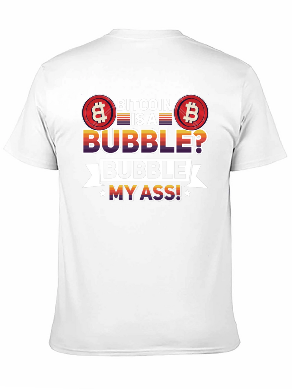 Bitcoin Bubble Graphic Tee - Crypto Fan T-Shirt