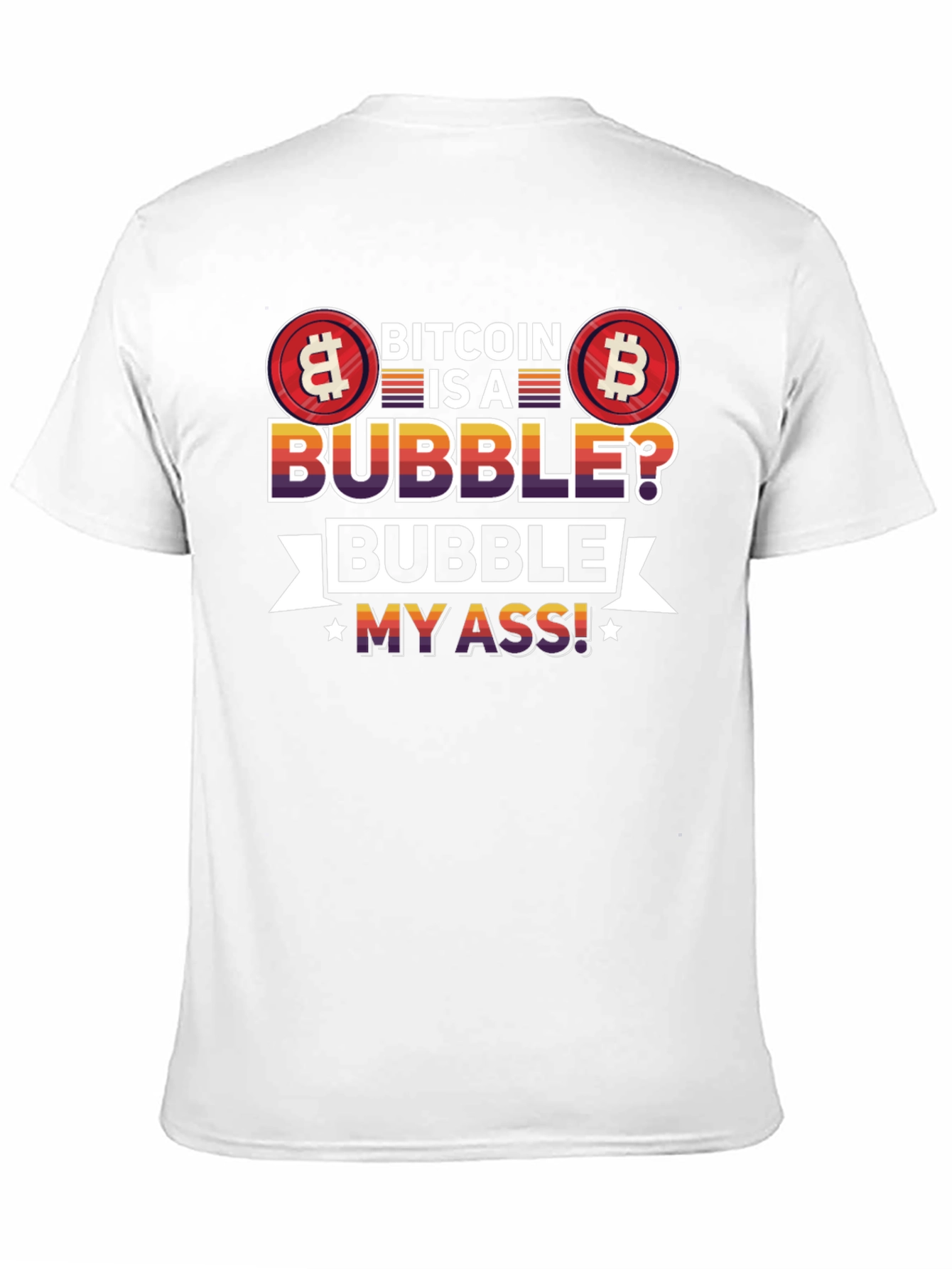 Bitcoin Bubble Graphic Tee - Crypto Fan T-Shirt