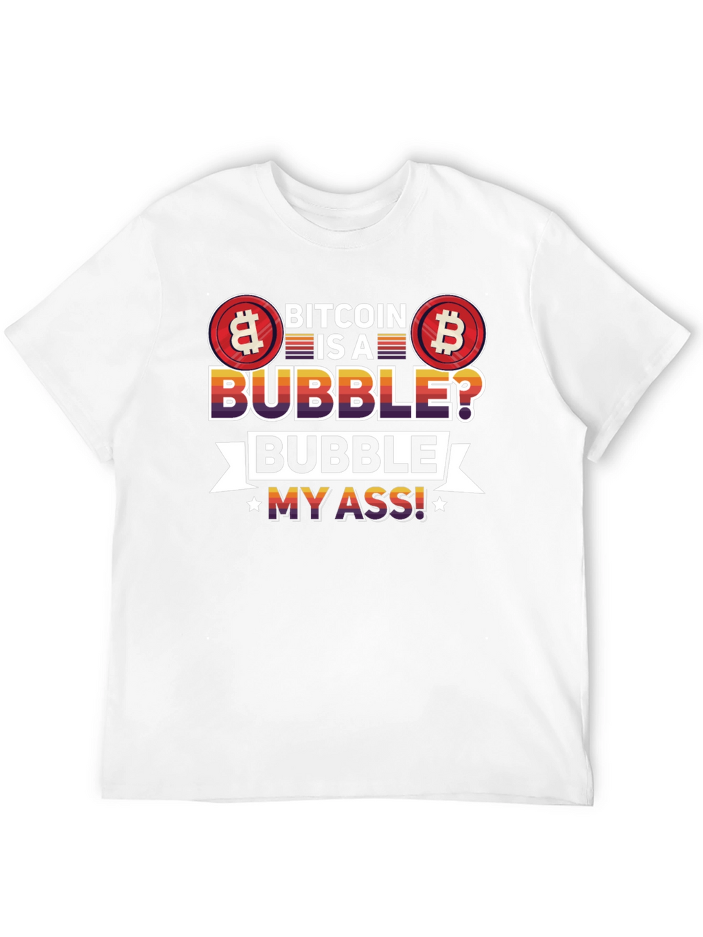 Bitcoin Bubble Graphic Tee - Crypto Fan T-Shirt