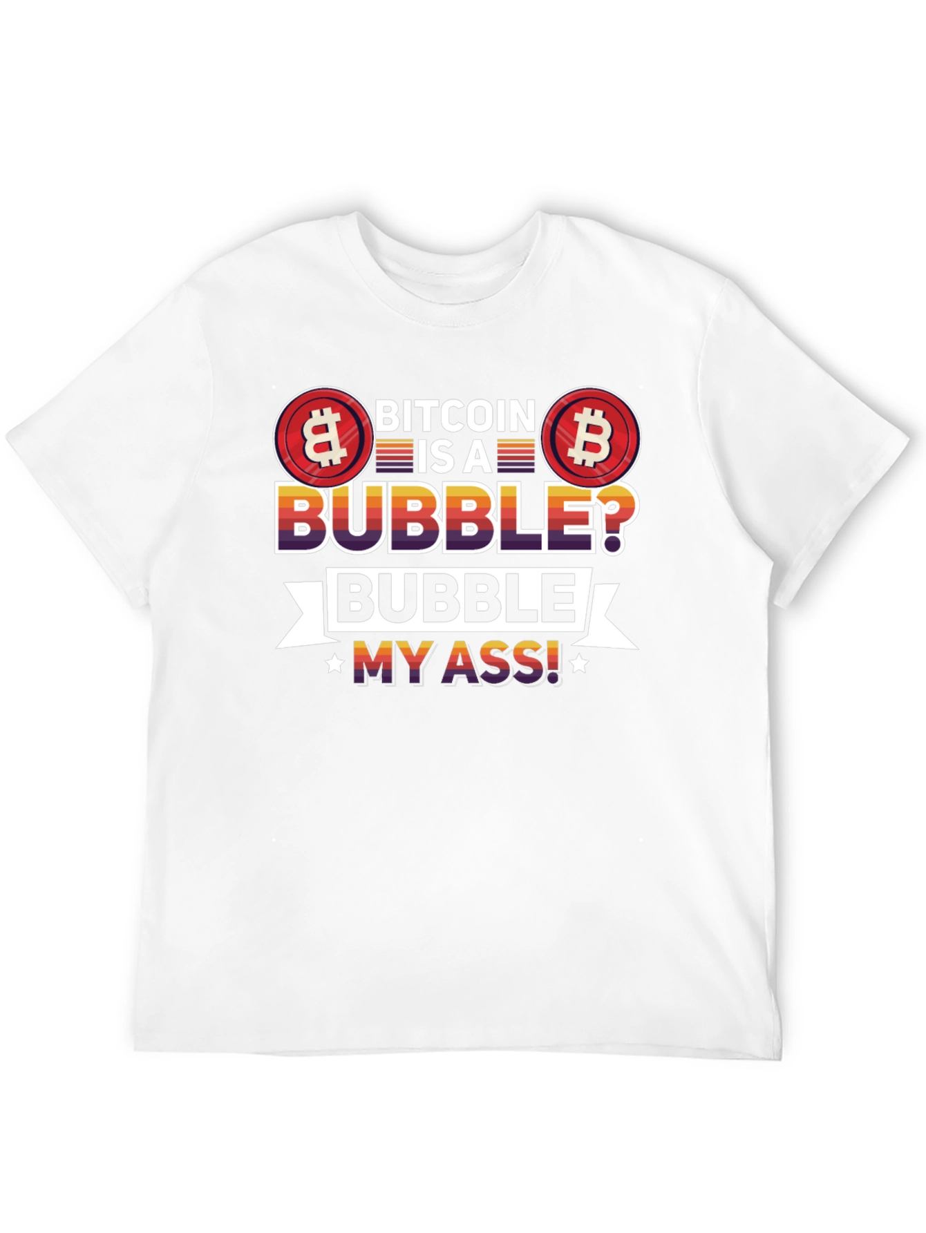 Bitcoin Bubble Graphic Tee - Crypto Fan T-Shirt