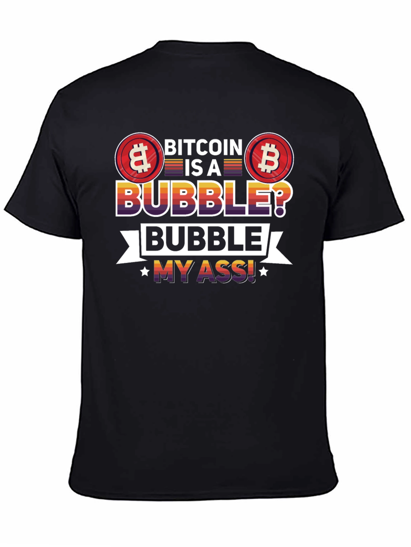 Bitcoin Bubble Graphic Tee - Crypto Fan T-Shirt