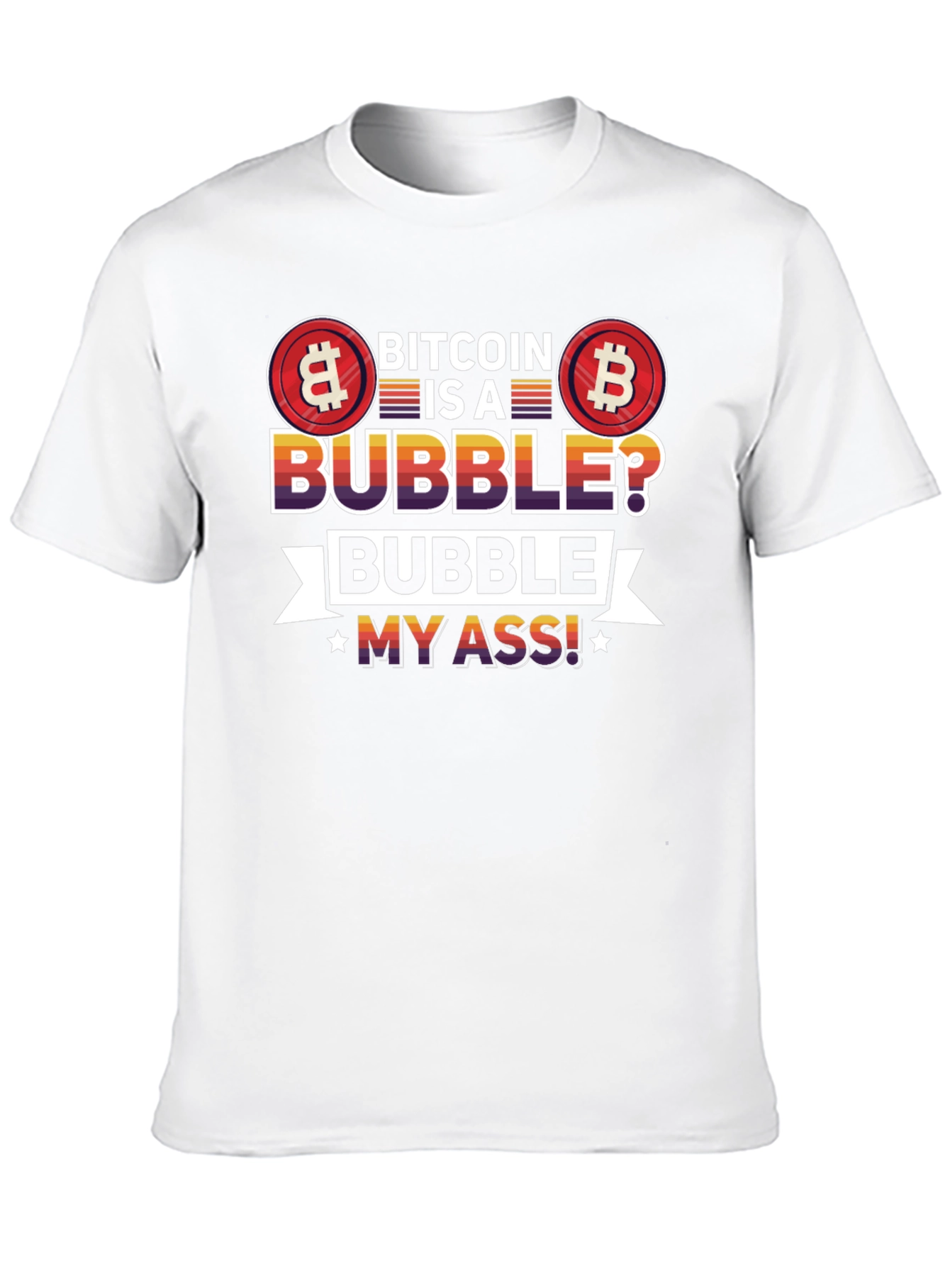 Bitcoin Bubble Graphic Tee - Crypto Fan T-Shirt