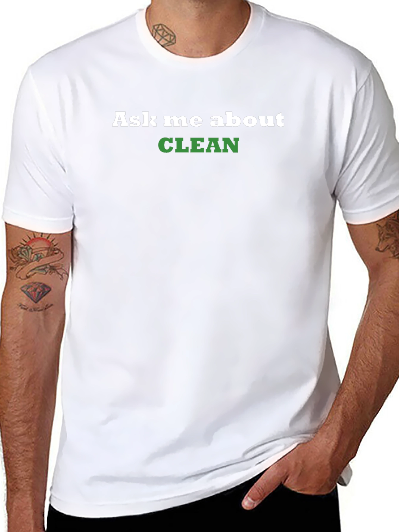 Ask Me About Clean T-Shirt - Black