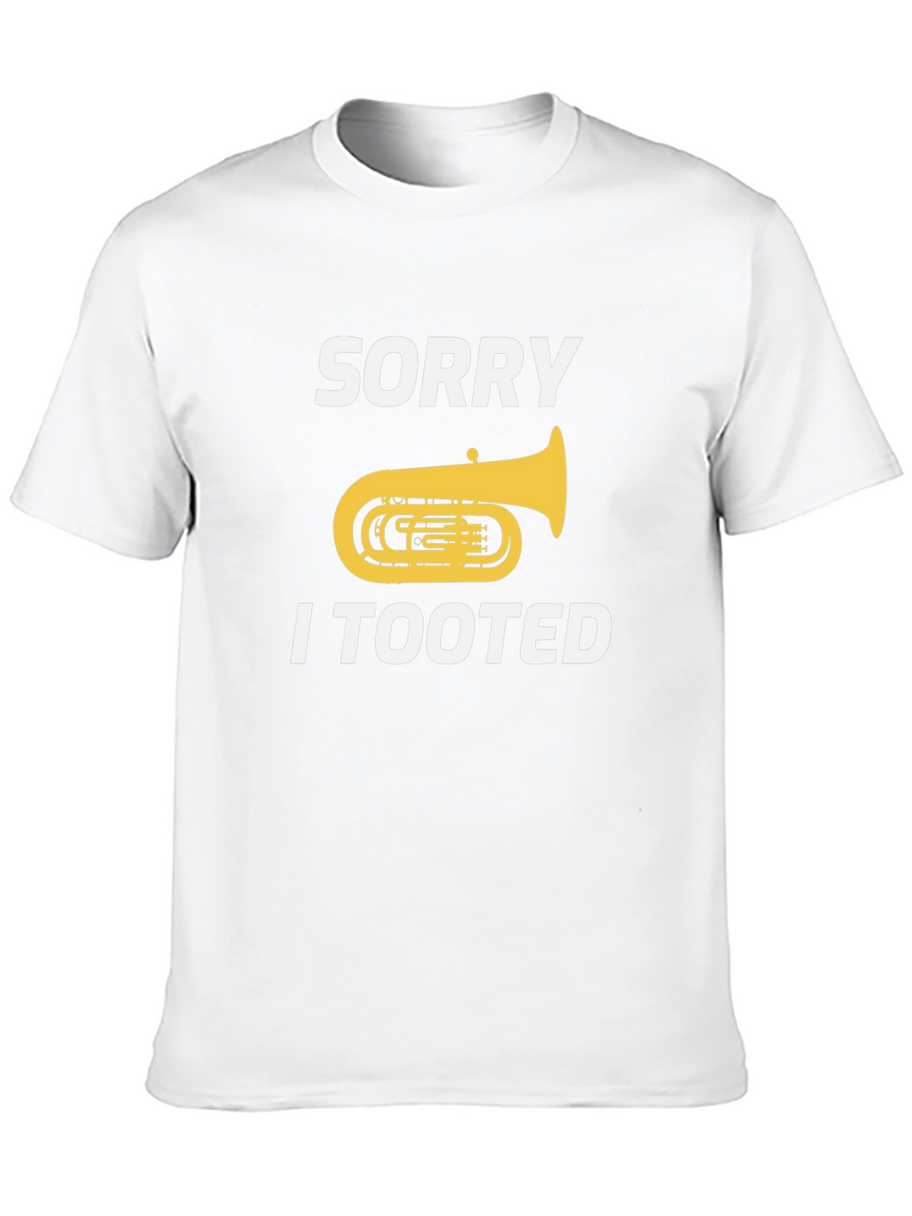 Funny Tuba Player Tooted Graphic Tee Shirt