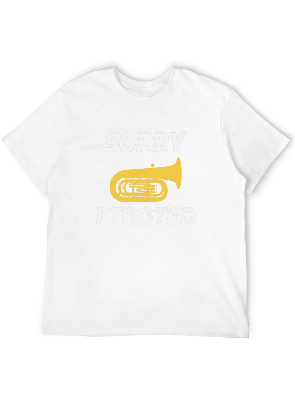 Funny Tuba Player Tooted Graphic Tee Shirt