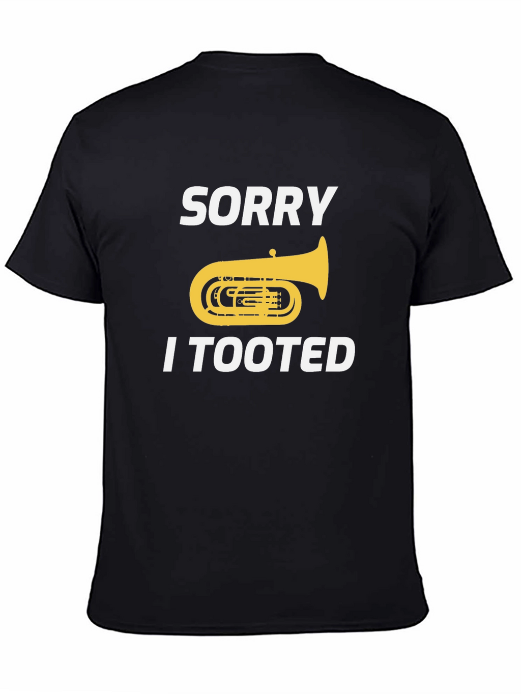 Funny Tuba Player Tooted Graphic Tee Shirt