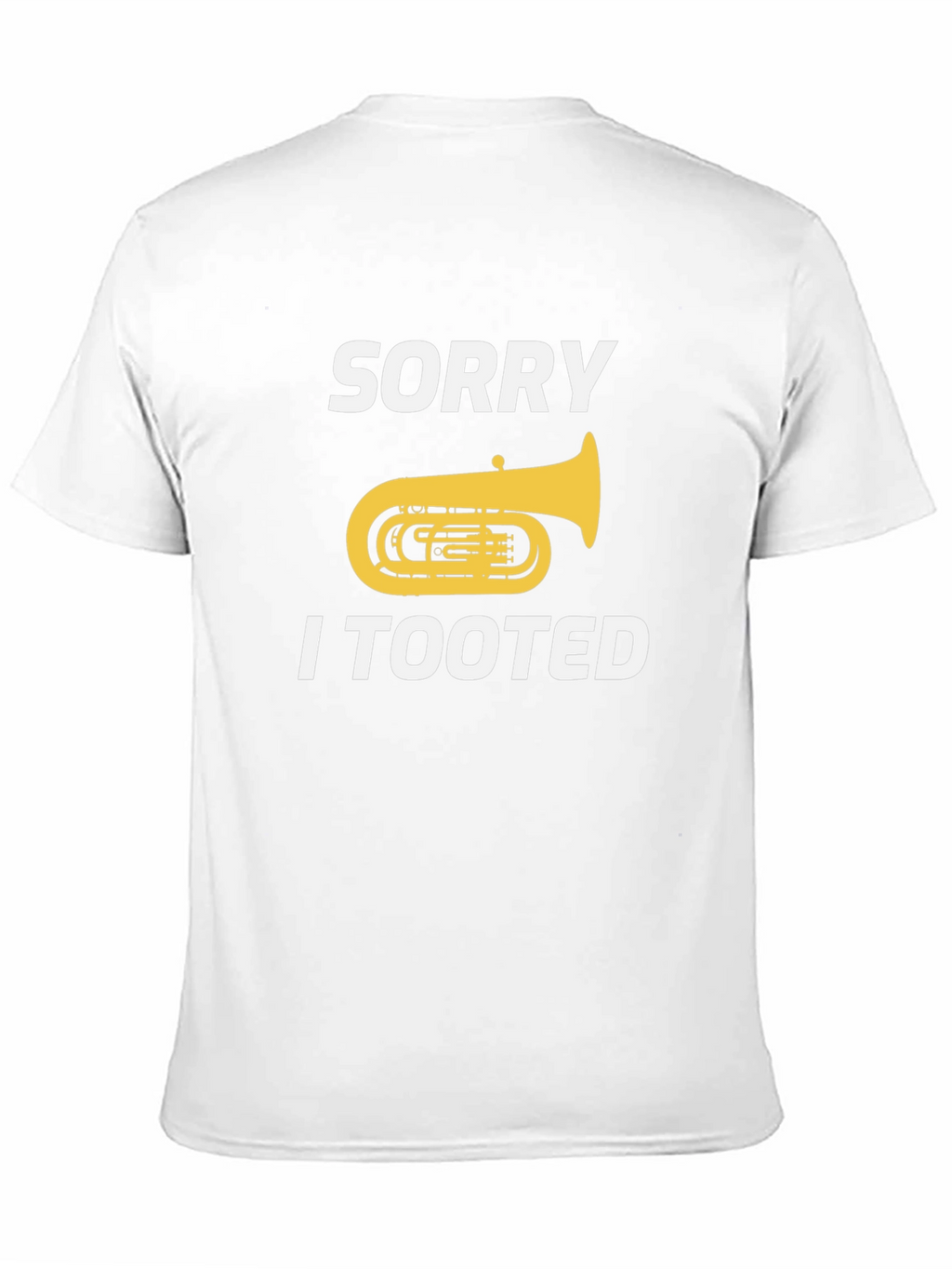 Funny Tuba Player Tooted Graphic Tee Shirt