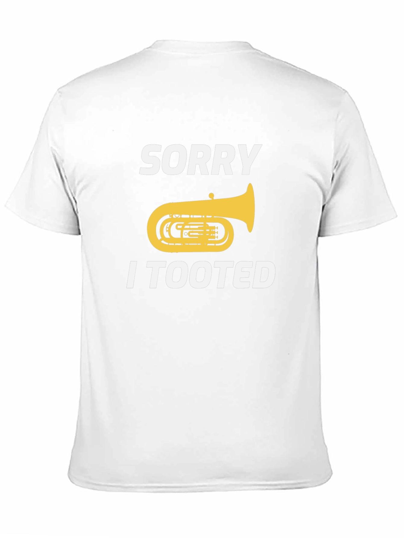 Funny Tuba Player Tooted Graphic Tee Shirt