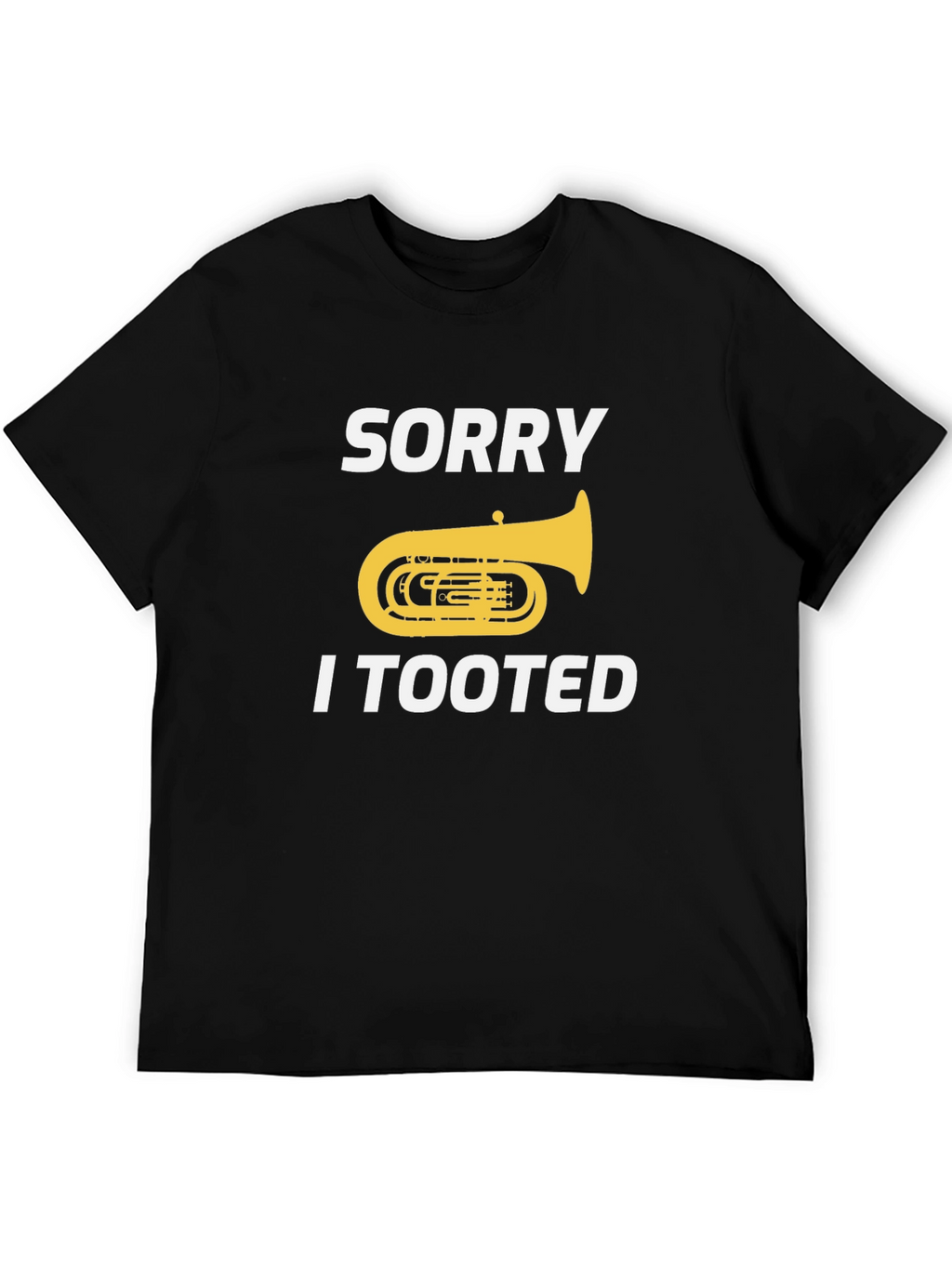 Funny Tuba Player Tooted Graphic Tee Shirt