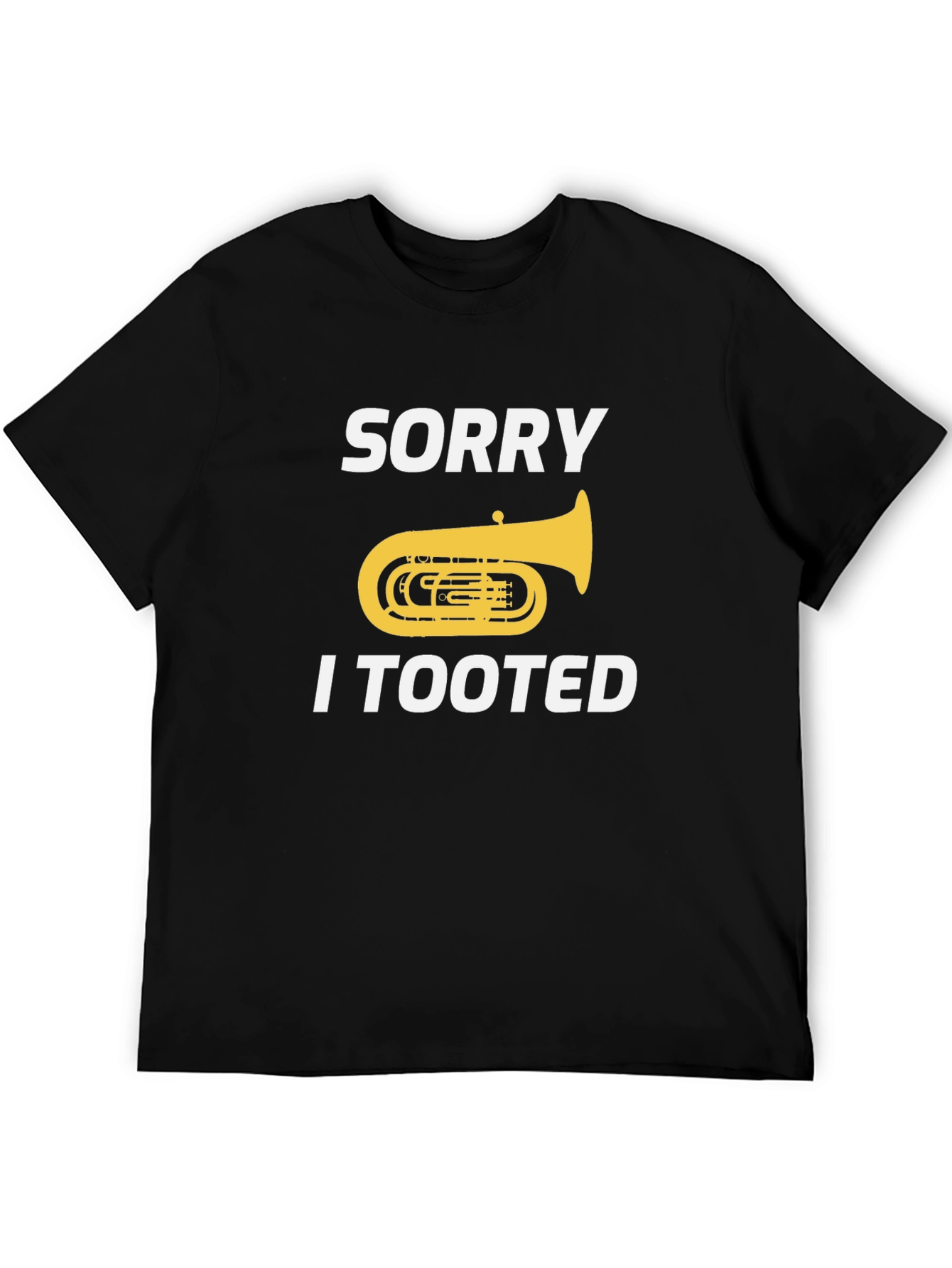 Funny Tuba Player Tooted Graphic Tee Shirt