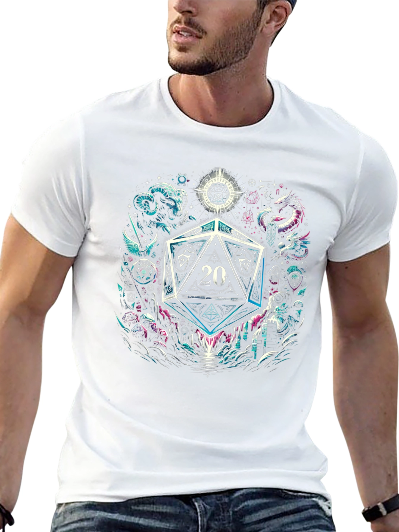 D&D Twenty Sided Die T-Shirt