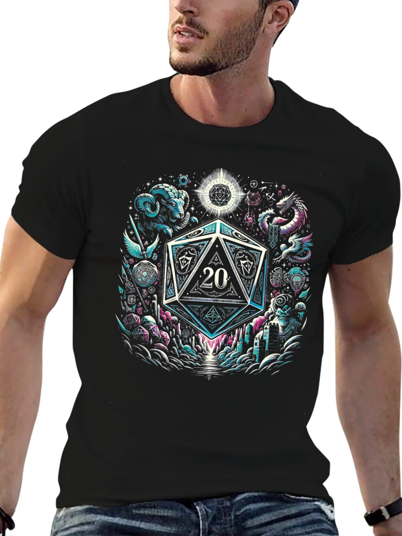 D&D Twenty Sided Die T-Shirt