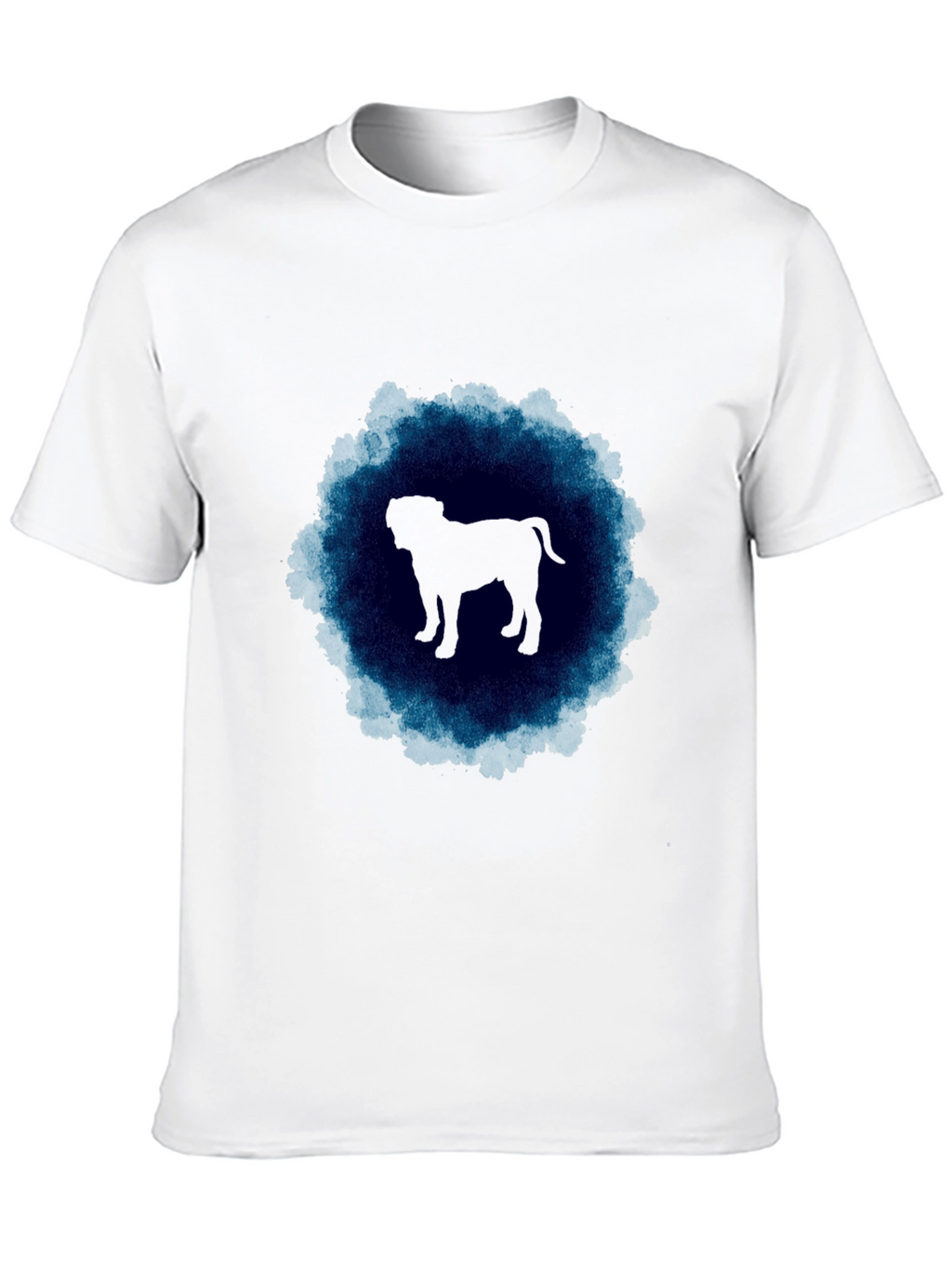 Dog Silhouette Graphic Tee - Mens Black T-Shirt