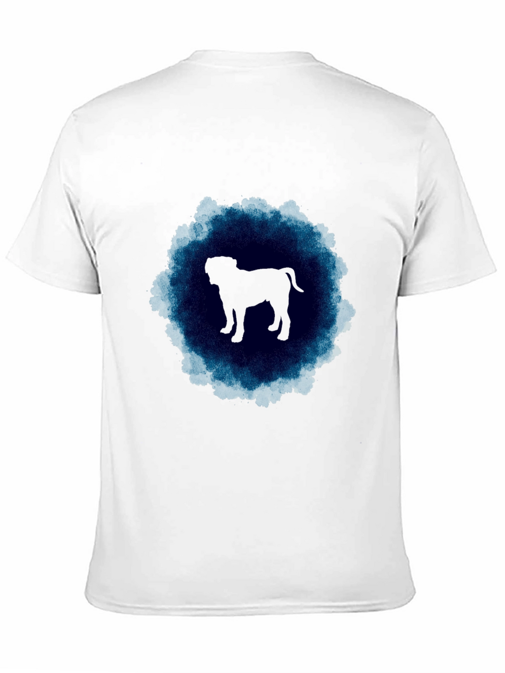 Dog Silhouette Graphic Tee - Mens Black T-Shirt