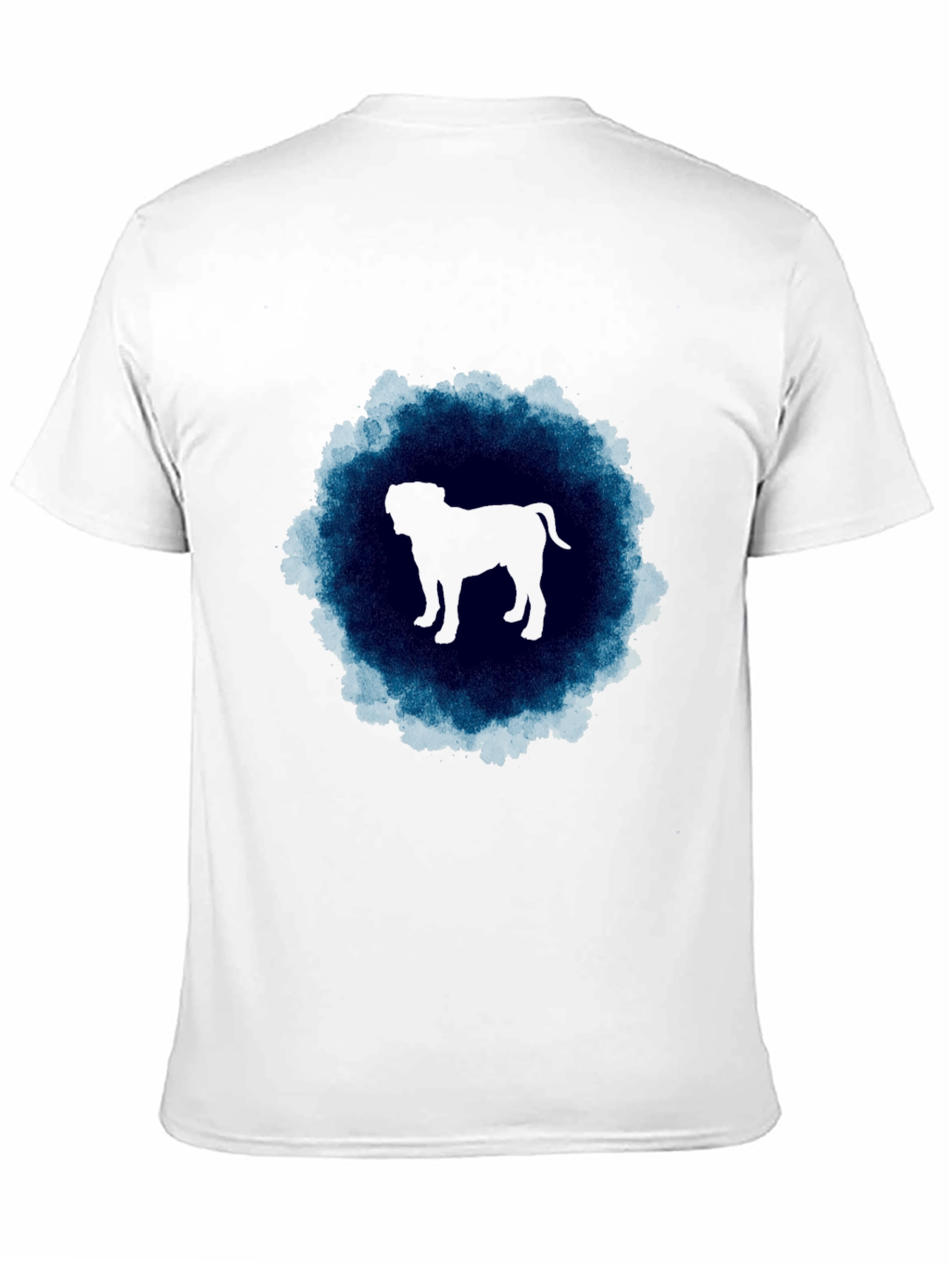 Dog Silhouette Graphic Tee - Mens Black T-Shirt
