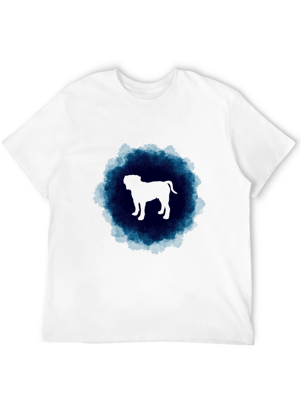 Dog Silhouette Graphic Tee - Mens Black T-Shirt